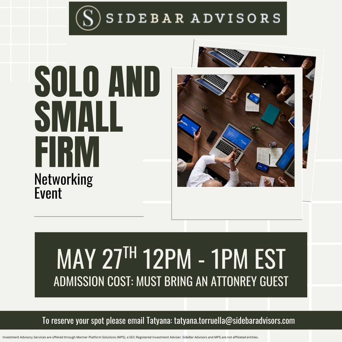 Solo and Small Firm Attorney Networking Event