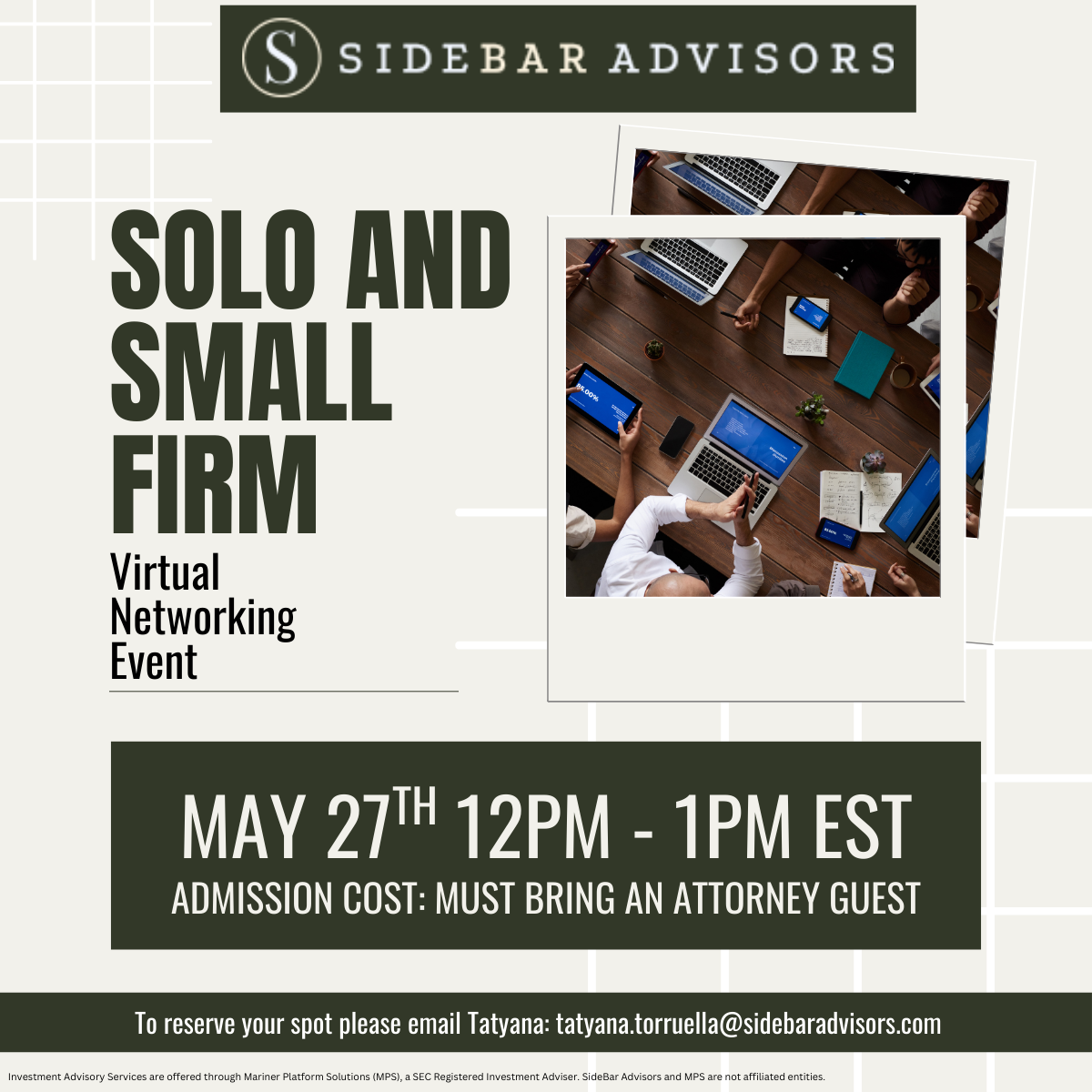 Solo and Small Firm Attorney Networking Event